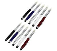 Homoyoyo 10pièces Stylets Capacitatifs avec LED Stylos Tactiles Multi-Fonctions Métal pour Tablettes Et Smartphones Écriture Précise Et Confortable