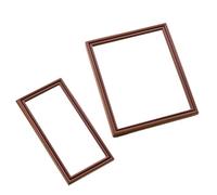 Homoyoyo 12 en Alliage Brun, Accessoires de Photographie Miniature, Décoration pour Micro-Monde, 1 Grand 1 Petit Cadre