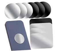 Homoyoyo 12 Pièces Autocollants Rectangulaires Ajustable Support Téléphonique Support De Voiture pour Téléphone Portable Titulaire du Téléphone Galvanoplastie Noire en Fer Inoxydable