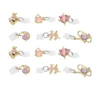 Homoyoyo 12 Pièces Bouchon Anti-poussière Type Pendentifs Étoile Lune Cœur