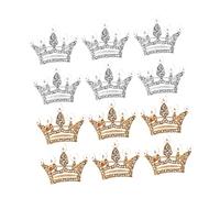 Homoyoyo 12 Pièces Broche Couronne Goupille Écharpe Broche Broche Couronne Épinglette Épingle à Épingle Pour Sacs à Broche De Châle Épingle De La Couronne Broche Délicate Alliage
