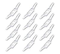 Homoyoyo 12 Pièces Crochet de Serrage pour Store Enrouleur en Acrylique, Installation Facile, Robuste, pour Accessoires de Volet Roulant et Rideaux