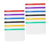 Homoyoyo 12 pièces File Bag Set With Zipper Multipurpose Binder Pouches For Business And Study Organization