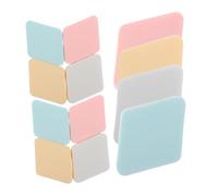 Homoyoyo 12 pièces Houpettes Rhombus Polyuréthane Applicateurs Maquillage Compacts et pour Visage Maquillage Réutilisable et Portable Assortiment Pastel