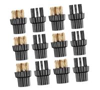 Homoyoyo 12 pièces Kit de Brosses de Rechange pour Nettoyeur Vapeur Multifonction Accessoires pour Balai Vapeur Nettoyage Maison et Industrie Brosses Poils et Détachées Polyvalentes