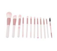 Homoyoyo 12 Pièces Kit de Maquillage 12 Pièces Pinceaux Synthétiques Rose Bois Motif Eau, Pinceaux Poudre, Estompeurs Visage et Yeux, Applicateurs Contouring et Surbrillance, Maison et