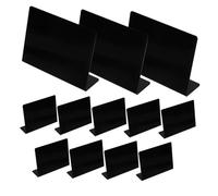 Homoyoyo 12 pièces Mini Ardoise Effaçable pour Table Panneaux Réutilisables pour Message Numéros de Table Étiquettes Alimentaires Craie Liquide Décoration Mariage et Événement