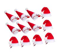 Homoyoyo 12 Pièces Mini Bonnet de Noël Épingles Cheveux Peluche et Accessoires et Durable pour Fêtes Carnaval et Cosplay Pinces Décoratives pour Filles