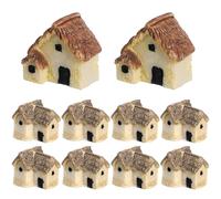 Homoyoyo 12 Pièces Mini Maisons Naturel Maisons Miniatures Décor Jardin De Fées Ornement Chalet Maquette Miniature Figurines De Jardin