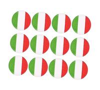 Homoyoyo 12 pièces Patch Brodé Rond Drapeau Applique pour Réparation Vêtements DIY Accessoire Décoration Mode
