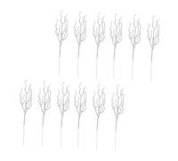 Homoyoyo 12 Pièces Plantes Artificielles Décoratives Vertes Feuillage Synthétique Réaliste pour Décoration Intérieure et Extérieure Bricolage et Arrangement Floral Matériau et Réutilisable