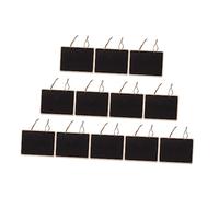 Homoyoyo 12 pièces Plaque Murale à Suspendre Double Face Bois Lot de Tableaux pour Messages et Décoration Murale Tableau Effaçable avec Corde Jute Panneau de Signalisation Polyvalent pour