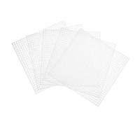 Homoyoyo 12 pièces Toile Plastique Carrée Mailles pour Point Croix Découpe et Flexible Accessoires Couture et Broderie DIY