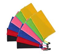 Homoyoyo 12 Pièces Trousse Zippée Imperméable Oxford Lot de Pochettes Football pour Stylos Cosmétiques et Accessoires de Voyage Organiseur Compact pour Bureau et École