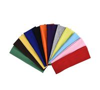 Homoyoyo 12pièces Bandeaux de Yoga Élastiques Coton pour Sport Adaptés aux Femmes et Hommes pour Jogging et Activités Physiques