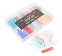 Homoyoyo 144 Pièces Faux Transparent Forme de Coffin Complètement Recouverts pour Manucure Diy à Domicile et Salon pour Extensions de Style Professionnel