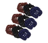 Homoyoyo 15 Pièces Crochet Bun Holders For Ballet Women Hair Nets Breathable Silk Yarn Strong Hold Professional Styling Accessories