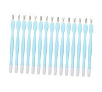 Homoyoyo 15 pièces Fourchettes Double-embout Silicone pour Peau Morte Outils Manucure et Pédicure Repousse-cuticules Précis pour Soin des Ongles et Nettoyage des Ongles à Domicile et Salon