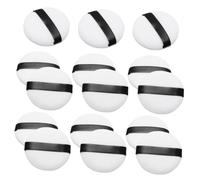 Homoyoyo 15 pièces Houppettes Coton Pur pour Maquillage Flocage Court Applicateurs de Fond Teint Standard Faciles à Nettoyer et Ranger Usage Salon Maison et Voyage