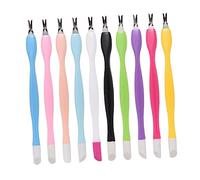 Homoyoyo 15 pièces Kit de Fourchettes pour Peau Morte Outil Professionnel de Soin Ongles Pushers et Ciseaux pour Cuticules Adapté Manucure et Pédicure à Domicile ou Salon Couleur Aléatoire