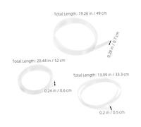 Homoyoyo 15 pièces Manchons Thermorétractables pour Branches de Lunettes Coussinets Oreille Antidérapants et Confortables Protège Branches Souples Accessoires pour Lunettes Portables