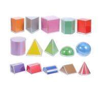 Homoyoyo 15 pièces Pack de Modèles Géométriques pour Garçon Fille pour Activités Table Lumineuse Développe la Reconnaissance des Formes et Compétences Mathématiques Comprend Cartes