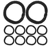 Homoyoyo 15pièces Chouchous Élastiques Pour Cheveux Noirs Fins Et Épais Sans Couture Adaptés Pour Femmes Filles Et Hommes Avec Conception Antidérapante Pour Maintien Sûr