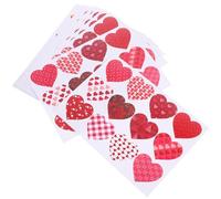 Homoyoyo 16 Feuilles Lot de Autocollants Cœur Colorés pour Enveloppes et Cadeaux Étiquettes Adhésives Décoratives DIY pour Saint-valentin Mariage Scrapbooking Boîtes et Sachets