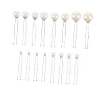 Homoyoyo 16 pièces Épingle à Cheveux Perles U Lot de Accessoires de Mariage Épingles U Perles pour Chignons et Élégantes pour Mariages et Événements Spéciaux