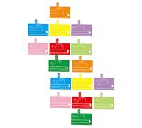 Homoyoyo 16 pièces Outils de Lecture pour Garçon Fille Marque Pages de Dyslexie avec Écartement de Doigts Accessoires de Lecture Colorés pour Aider Élèves à Lire et Écrire