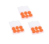 Homoyoyo 18 pcs Bouchons Oreilles Gel Silicone Déformables Étanches et Insonorisants Protection Auditive pour Natation Bain et Voyage Couleur Orange
