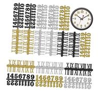 Homoyoyo 18 Pcs Kit de Chiffres pour Accessoires de Remplacement DIY avec Chiffres Arabes Romains Décoration pour Bureau
