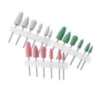 Homoyoyo 18 pcs Set de Mèches Silicone pour Perceuse à Ongles Embouts pour Manucure et Pédicure Nettoyeur de Cuticules Ponceuse Compatible avec Perceuses Électriques Professionnelles