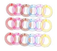 Homoyoyo 18pièces Peigne Cheveux Elastique Circulaire Extensible pour Femmes Bandeau Plastique Souple Serre-tête avec Structure à Ressort Sécurisée
