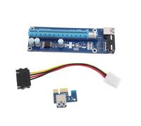 Homoyoyo 1ensemble Adaptateur Pci-e Éclairage LED pour Mining Kit Riser Incluant USB Câble Et Carte Extension pour Configuration De Machines De Minage