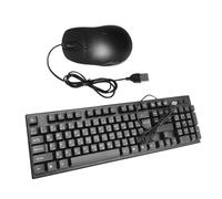 Homoyoyo 1ensemble Clavier Et Souris USB Filaire Arabe pour Bureau à Domicile Ergonomique avec Pavé Numérique Confort Maximal Et Réponse Rapide