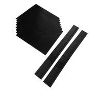Homoyoyo 1ensemble Couvre-brûleur De Cuisinière à Réutilisable Protège Plaque Cuisson Antiadhésif Tapis De Noirs Pour Gazinière Et Four Facile à Nettoyer Et Résistant Aux Taches