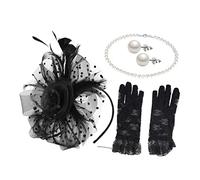 Homoyoyo 1ensemble Fascinator Vintage Avec Voile Maille Et Dentelle Accessoire Élégant Pour Tea Party Et Événements Spéciaux
