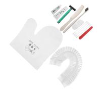 Homoyoyo 1Ensemble Kit Hygiène Jetable pour Hôtels Articles de Toilette Brosse à Dents Peigne Paille Soin Bonnet de Chiffon Rasoir Couleur Aléatoire Pratique et Compact