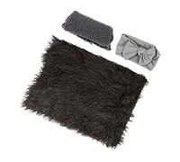 Homoyoyo 1ensemble Photographie Né De Décors Profond Couverture Emmaillotage Bandeau Et Tapis pour Photos De Garçon Fille Accessoires Adorables pour Capturer des Souvenirs Inoubliables