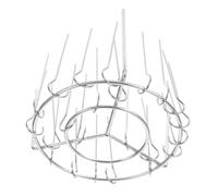 Homoyoyo 1ensemble Support à Brochettes Acier Rack De Vertical Amovible Pour Friteuse à Air Et Four Capacité Généreuse Pour Poulet Et Brochettes