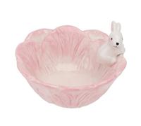Homoyoyo 1Pièce Bol Céramique Adorable pour Garçon Fille Bol Forme de Lapin Rose Mignonne pour Garçon Fille pour Repas et Occasions Spéciales