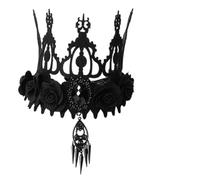 Homoyoyo 1pièce Couronne De Reine Halloween Baroque Accessoire De Cheveux Pour Mascarade Fête Et Performance Scénique