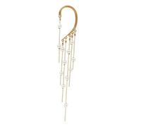 Homoyoyo 1pièce Pearl Tassel Ear Clip Dangler Earrings for Women Non-piercing Five- Design
