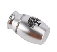 Homoyoyo 1pièce Urne Funéraire Acier Inoxydable pour Animaux avec Arbre De Vie Cendrier pour Cendres De Chat Et Chien Urne De Souvenir Élégante Et