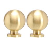 Homoyoyo 2 Boutons de Tiroir de Commode en Laiton Doré, Boutons Dorés pour Armoires, Style Classique, Résistants à L’usure, Faciles à Installer, pour Armoire, Placard et Porte de Meuble