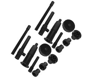 Homoyoyo 2 Ensembles Buse de Mini-Fontaine Noire en Plastique | Formes Jetées Variées, Profil Compact, Usage pour Étang et Pompe à Flux Permanent