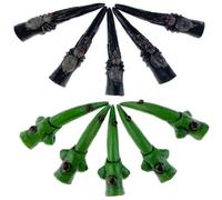 Homoyoyo 2 Ensembles Faux Ongles en Latex, Style Sorcière, Taille | Accessoire pour Maison Hantée et Farces, Confortables à Porter, Design Effrayant Réaliste, pour Sorcière et Gobelin