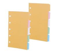 Homoyoyo 2 Ensembles Intercalaires à Anneaux pour Cahiers de Séparateurs Amovibles Multicolores pour Classeurs pour Organisation Rapide des Pages