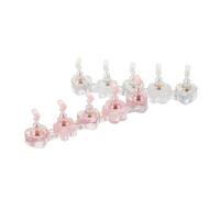 Homoyoyo 2 Ensembles Nail Practice Tray Transparent Resin Nail Stand Heart Strip Shapes For Precise Art Display And Painting Holder For DIY Salon Training